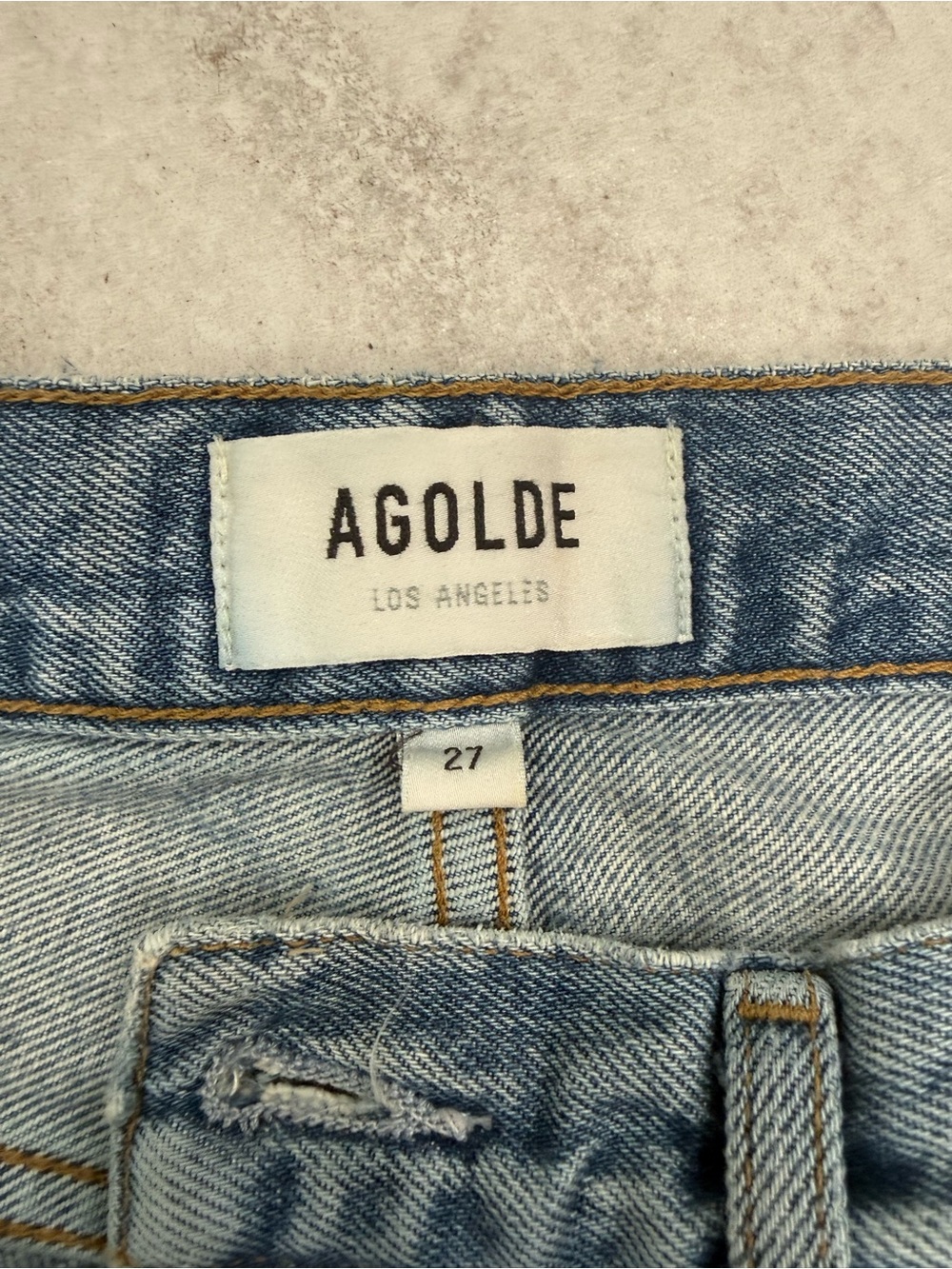 Agolde Riley High Rise Straight Crop - Picture 4 of 5